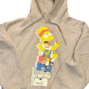 Gray Simpson Hoodie with Kangaroo pocket 
-medium 
#y2kfashion #bartsimpson